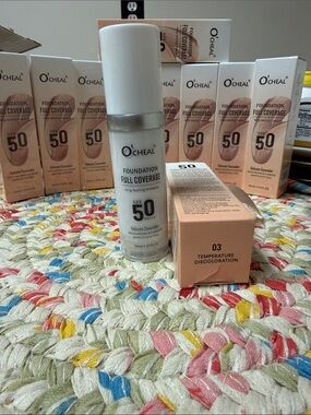 Full Coverage Liquid Foundation SPF 50 — Shade 03 Peach/Beige